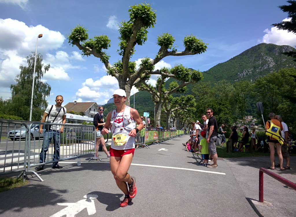 Cassie Scallon finishing the 2015 race