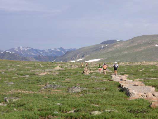 Running on top of the Continental Divide - photo credit Asylum Group