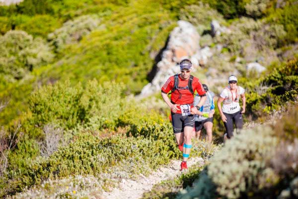 Runners compete in the Oyster Catcher 3 day trail run held at Gouritsmond in the Southern Cape of South Africa from 23 to 25 September 2016