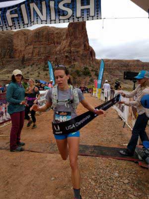 Addie Bracy wins the 2016 USATF Trail Marathon Championships