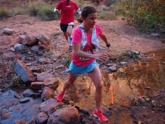 Stevie Kremer at the 2015 Moab Trail Marathon